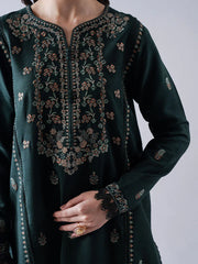 ZAIB - 3PC LAWN EMBROIDERED SHIRT WITH LAWN EMBROIDERED DUPATTA AND TROUSER - HZG2658