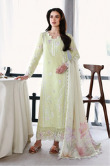 AZURE - 3PC LAWN EMBROIDERED SHIRT WITH SILK PRINTED DUPATTA AND TROUSER - HZG2782