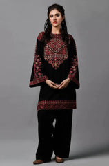 KAYSERIA - 3PC LAWN HEAVY EMBROIDERED SHIRT WITH EMBROIDERED CHIFFON DUPATTA - HZD1087
