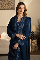 SAPPHIRE - 3PC LAWN EMBROIDERED SHIRT WITH KHADI NET EMBROIDERED DUPATTA AND TROUSER - HZG2687
