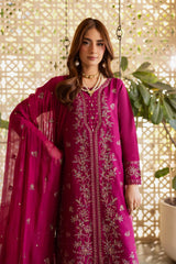 BATIK - 3PC LAWN EMBROIDERED SHIRT WITH CHIFFON EMBROIDERED DUPATTA AND TROUSER - HZG2957