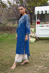 BATIK - 3PC LAWN EMBROIDERED SHIRT WITH CHIFFON EMBROIDERED DUPATTA AND TROUSER - HZG2840