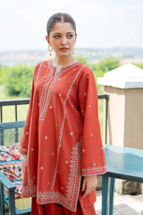 URGE - 2PC LAWN EMBROIDERED SHIRT WITH EMBROIDERED TROUSER - HZG2901