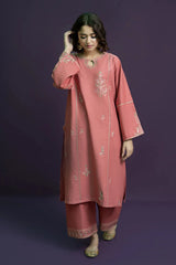 URGE - 2PC DHANAK EMBROIDERED SHIRT WITH EMBROIDERED TROUSER - HZG1896