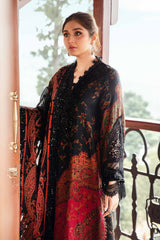 MARIA B - 3PC LAWN PRINTED SHIRT WITH CHIFFON PRINTED DUAPTTA AND TROUSER - HZG2911