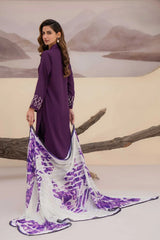 NATASHA KAMAL - 3PC LAWN SHIRT WITH SILK PRINTED DUPATTA AND TROUSER - HZG1632