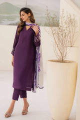 NATASHA KAMAL - 3PC LAWN SHIRT WITH SILK PRINTED DUPATTA AND TROUSER - HZG1632
