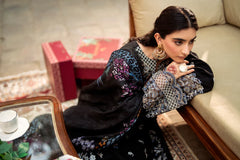 FLORENT - 3PC LAWN EMBROIDERED SHIRT WITH MANAAR PRINTED DUPATTA AND TROUSER - HZG2283