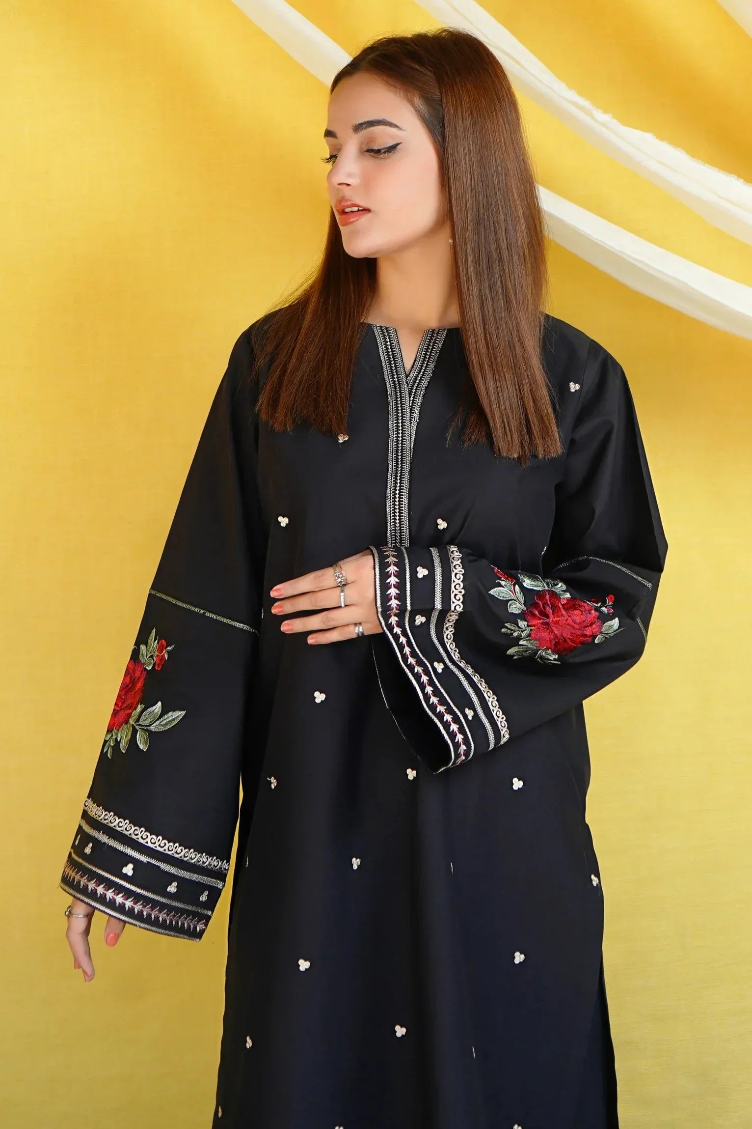 URGE - 2PC LAWN EMBROIDERED SHIRT WITH EMBROIDERED TROUSER - HZG1766