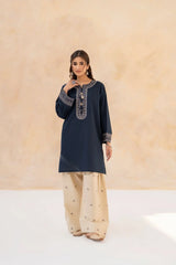 LAZULI  - 2PC LAWN EMBROIDERED SHIRT AND EMBROIDERED TROUSER - HZG3016