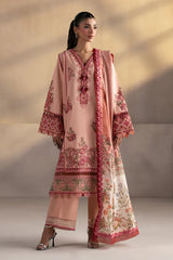 ETHNC - 3PC LAWN EMBROIDERED SHIRT WITH MANAAR PRINTED DUPATTA AND TROUSER - HZG2195