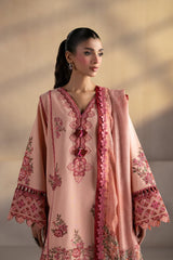 ETHNC - 3PC LAWN EMBROIDERED SHIRT WITH MANAAR PRINTED DUPATTA AND TROUSER - HZG2195