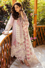 ELAF - 3PC LAWN EMBROIDERED SHIRT WITH CHIFFON PRINTED DUPATTA AND TROUSER - HZG2722