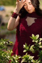 ZAIB - 3PC LAWN EMBROIDERED SHIRT WITH MANAAR EMBROIDERED DUPATTA AND TROUSER - HZG3058