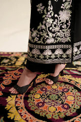ZAIB - 3PC LAWN EMBROIDERED SHIRT WITH KHADDI NET EMBROIDERED DUPATTA AND TROUSER - HZG3054