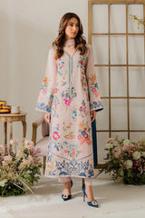 MIRANA - 3PC LAWN EMBROIDERED SHIRT WITH CHIFFON TYE AND DYE DUPATTA AND TROUSER - HZG2655