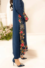 MIRANA - 3PC LAWN EMBROIDERED SHIRT WITH CHIFFON TYE AND DYE DUPATTA AND TROUSER - HZG2720
