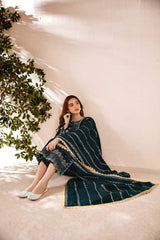 FLORENT - 3PC LAWN EMBROIDERED SHIRT WITH CHIFFON EMBROIDERED DUPATTA AND TROUSER - HZG1957