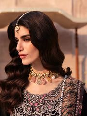 MAHNUR - 3PC LAWN LASERWORK EMBROIDERED SHIRT WITH CHIFFON PRINTED DUPATTA AND TROUSER - HZG2750