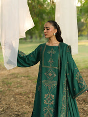 FLORENT - 3PC LAWN EMBROIDERED SHIRT WITH LAWN EMBROIDERED DUPATTA AND TROUSER - HZG2158