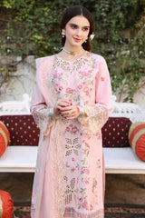 MAHNUR - 3PC LAWN EMBROIDERED SHIRT WITH KHADI NET EMBROIDERED DUPATTA AND TROUSER - HZG2663