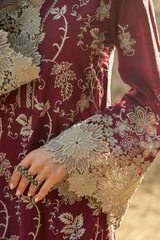 IMAGE - 3PC LAWN EMBROIDERED SHIRT WITH MANAAR PRINTED DUPATTA AND TROUSER - HZG2115