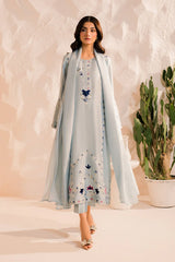 MIRANA - 3PC LAWN EMBROIDERED SHIRT WITH CHIFFON DUPATTA AND TROUSER - HZG2708
