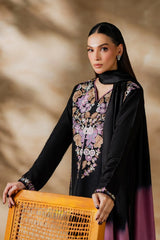 MIRANA - 3PC LAWN EMBROIDERED SHIRT WITH CHIFFON TYE AND DYE DUPATTA AND TROUSER - HZG2705