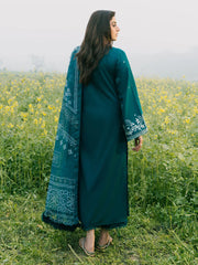 IZEL - 3PC LAWN EMBROIDERED SHIRT WITH CHIFFON PRINTED DUPATTA AND TROUSER - HZG2810