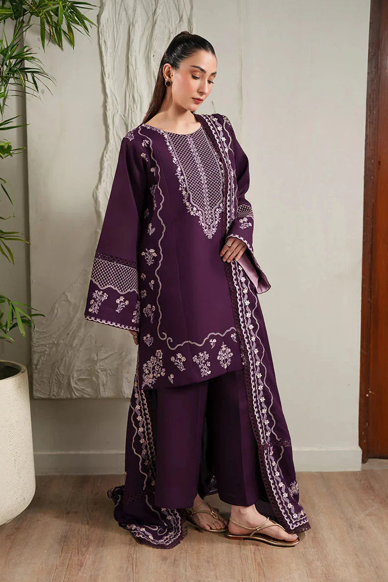 IZNIK - 3PC LAWN EMBROIDERED SHIRT WITH LAWN EMBROIDERED DUPATTA AND TROUSER - HZG2962