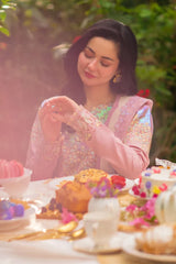 RANG RASIYA - 3PC LAWN SEQUIN EMBROIDERED SHIRT WITH COTTON NET EMBROIDERED DUPATTA AND TROUSER - HZG3087