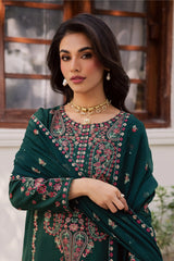 BATIK - 3PC LAWN EMBROIDERED SHIRT WITH CHIFFON EMBROIDERED DUPATTA AND TROUSER - HZG2695