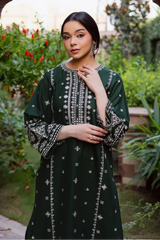 BATIK  - 2PC LAWN EMBROIDERED SHIRT AND EMBROIDERED TROUSER - HZG3019
