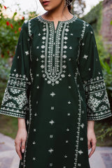 BATIK  - 2PC LAWN EMBROIDERED SHIRT AND EMBROIDERED TROUSER - HZG3019
