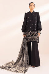 SAPPHIRE - 3PC LAWN EMBROIDERED SHIRT WITH PRINTED DUPATTA AND TROUSER - HZG1734