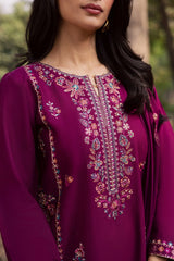 BATIK - 3PC LAWN EMBROIDERED SHIRT WITH CHIFFON EMBROIDERED DUPATTA AND TROUSER - HZG2893