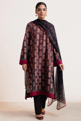 ZARA SHAH JAHAN - 3PC LAWN PRINTED SHIRT WITH CHIFFON PRINTED DUPATTA AND TROUSER - HZG1539