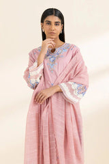 SAPPHIRE - 3PC LAWN EMBROIDERED SHIRT WITH DIAMOND DUPATTA AND TROUSER - HZG2073