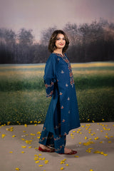 URGE - 2PC LAWN EMBROIDERED SHIRT AND EMBROIDERED TROUSER - HZG2144