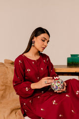 BATIK - 2PC LAWN EMBROIDERED SHIRT WITH EMBROIDERED TROUSER - HZG1718