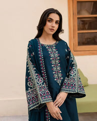 BATIK - 3PC LAWN EMBROIDERED SHIRT WITH CHIFFON EMBROIDERED DUPATTA AND TROUSER - HZG2779