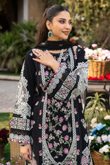 ELAF - 3PC LAWN EMBROIDERED SHIRT WITH CHIFFON PRINTED DUPATTA AND TROUSER - HZG2682