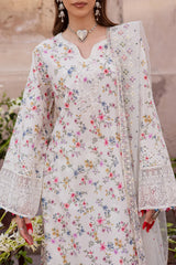 BATIK - 3PC LAWN PRINTED SHIRT WITH ORGANZA EMBROIDERED DUPATTA AND TROUSER - HZG2919