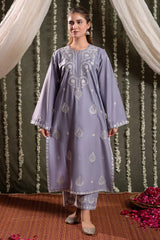 URGE - 2PC LAWN EMBROIDERED SHIRT AND EMBROIDERED TROUSER - HZG2145