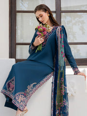 IZEL - 3PC LAWN EMBROIDERED SHIRT WITH CHIFFON PRINTED DUPATTA AND TROUSER - HZG2904