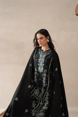 BEECHTREE - 3PC KARANDI EMBROIDERED SHIRT WITH KHADI NET EMBROIDERED DUPATTA AND TROUSER - HZU2433