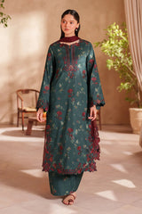 IZNIK - 3PC LAWN PRINTED SHIRT WITH CHIFFON EMBROIDERED DUPATTA AND TROUSER - HZG2946