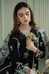 CROSS STITCH - 3PC LAWN EMBROIDERED SHIRT WITH ORGANZA EMBROIDERED DUPATTA AND TROUSER - HZG2271