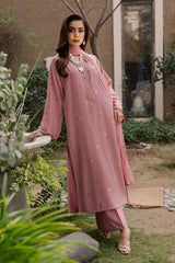 BATIK - 3PC LAWN EMBROIDERED SHIRT WITH CHIFFON EMBROIDERED DUPATTA AND TROUSER - HZG2842